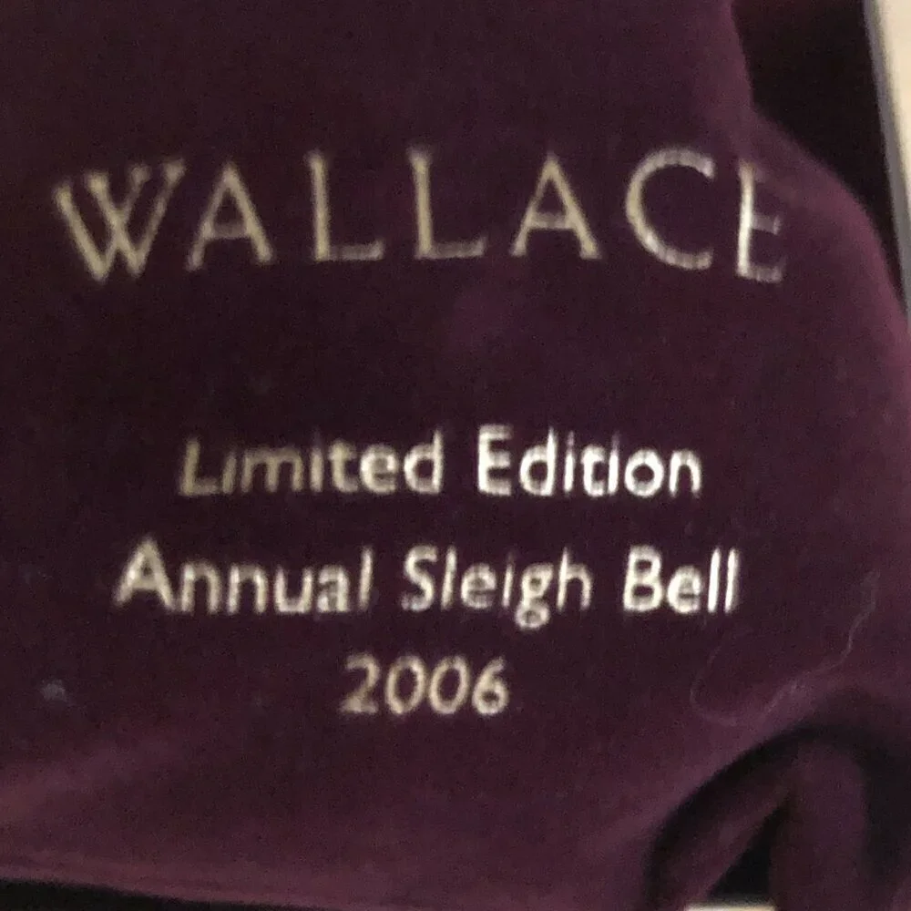 Wallace Silversmiths 2006 Silver Sleigh Bell - 36th Limited Edition